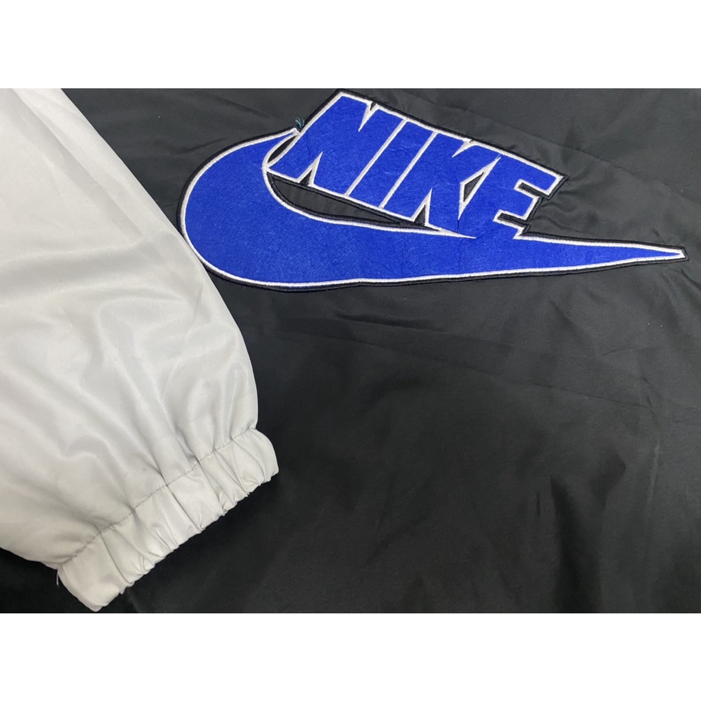 Áo Khoác Jacket Nike Swoosh Vintage Logo Thêu To Nam Nữ Vải Dù 2 Lớp Cao Cấp LBsar