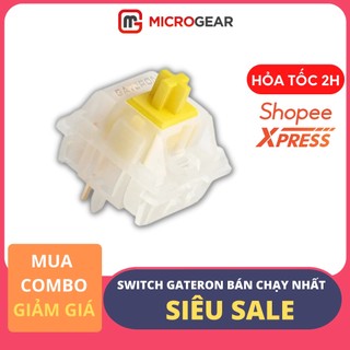 Công tắc phím cơ - Switch Gateron Milky Yellow Pro - Hàng NK Chính Hãng
