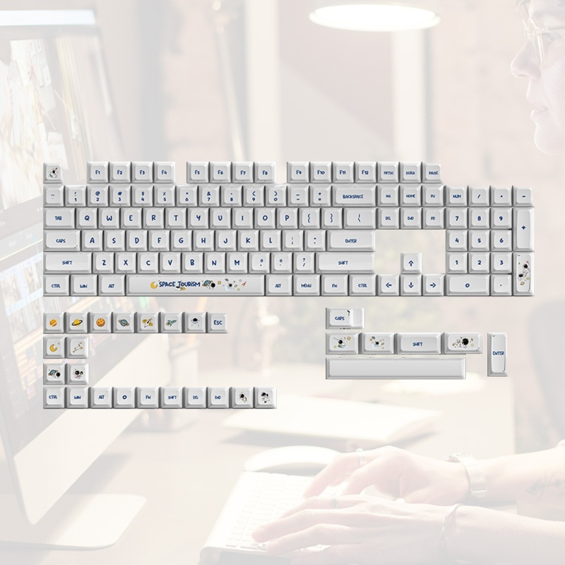 Bộ 133 Phím LDA Profile PBT In Hình Hoạt Hình btsg