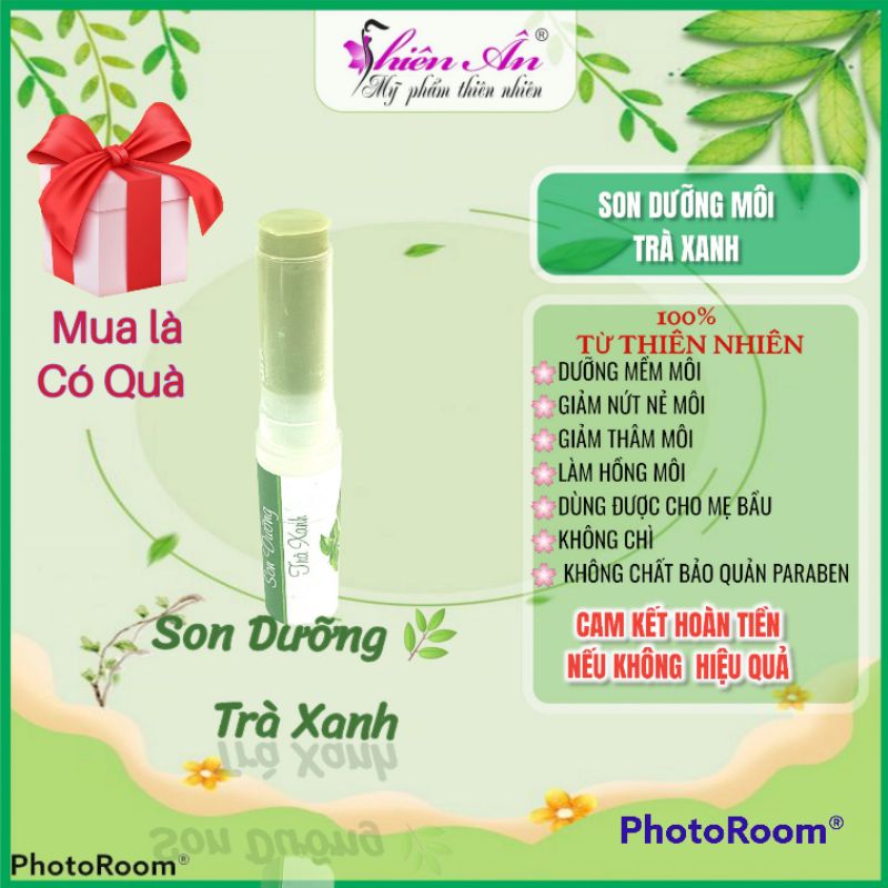 Son dưỡng môi trà xanh,dưỡng ẩm môi(dùng được sau xăm môi)