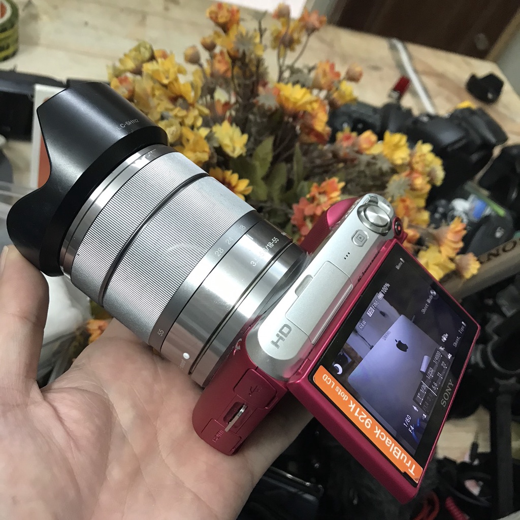 Máy ảnh sony nex C3 kèm ống kính 18-55