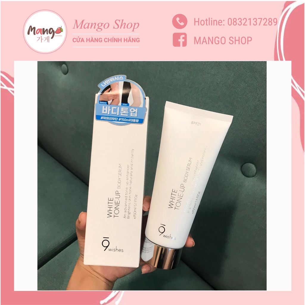 Kem dưỡng body 9 Wishes White Tone Up Body Serum