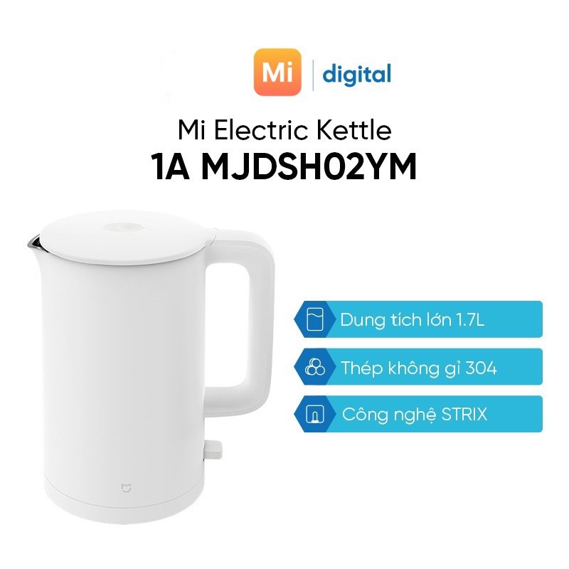 Ấm siêu tốc Xiaomi 1A 1800W 1.5L Auto Power-off Protection Wired Electric Kettle chính hãng