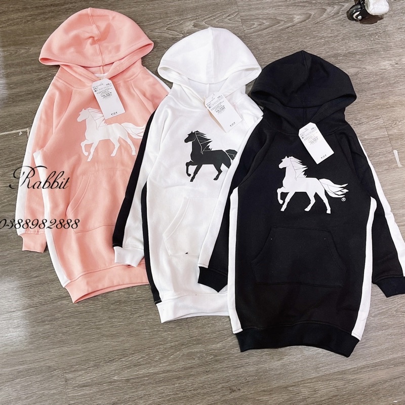 Váy hoodie ngựa Pony
