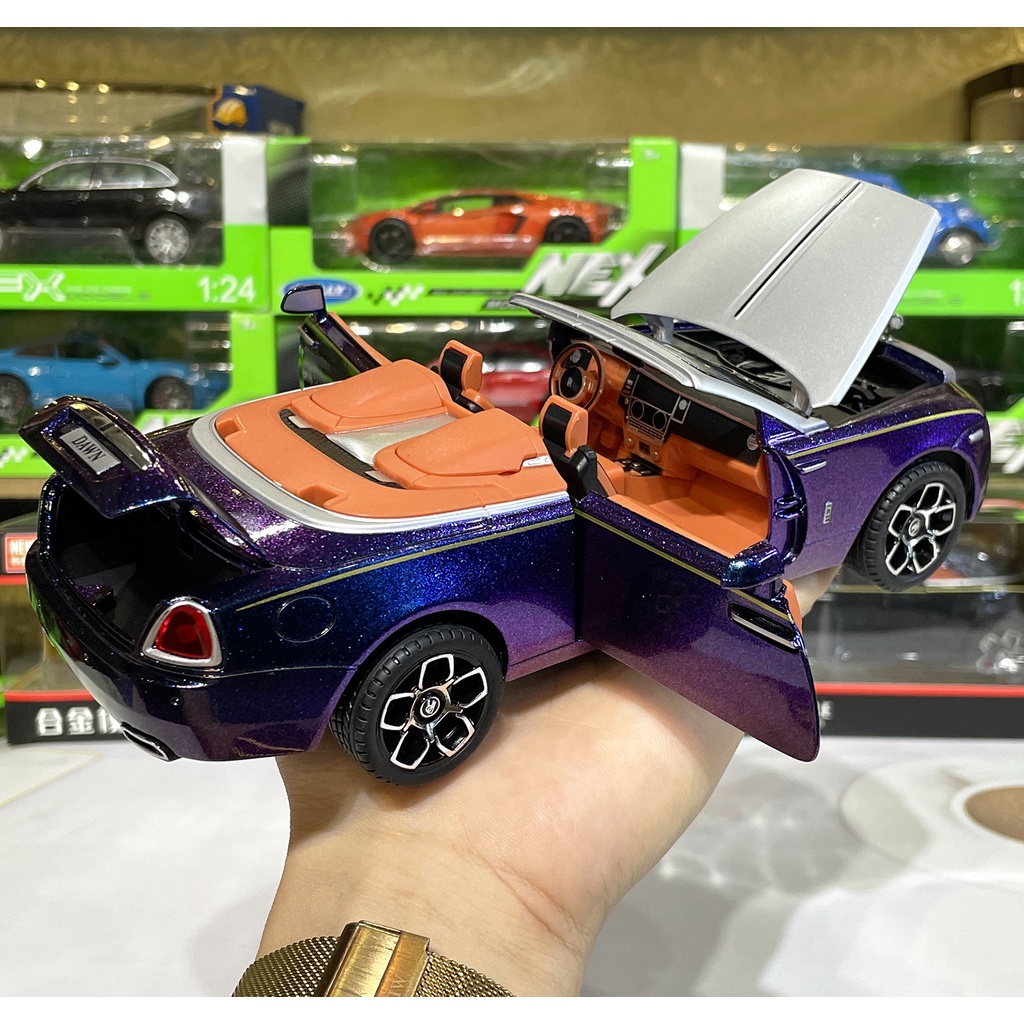 Mô hình xe ô tô hợp kim Rolls Royce Dawn mui trần tỉ lệ 1:24 hãng Newao 4 màu