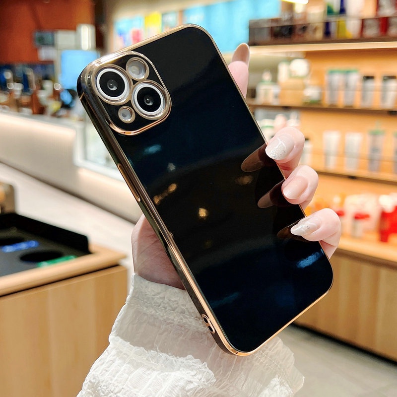 Ốp điện thoại mềm mạ bảo vệ camera cho Realme 5 5i 5S C55 C35 C25Y C21Y C11 Realme Narzo 50i 50A Prime 2020 2021 2022