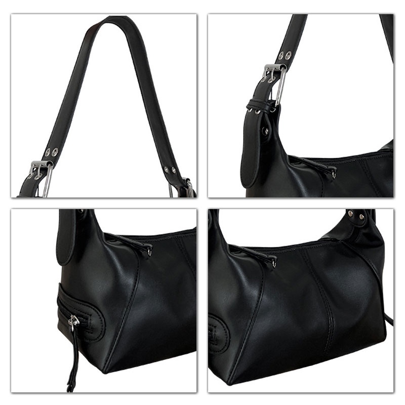 MISCHA Túi Xách Da PU Màu Trơn Phong Cách Âu Mỹ Thời Trang Cho Nữ