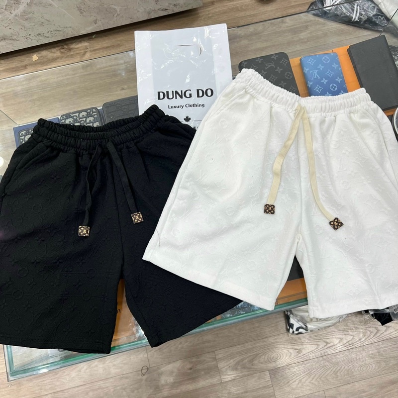 Quần Nỉ Ngắn Vân L.V Hoạ Tiết Cực Đẹp NN87