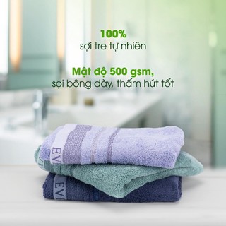 [EVERON Chính Hãng] Khăn mặt sợi tre cao cấp 30x50cm, 40*80 (chiếc)