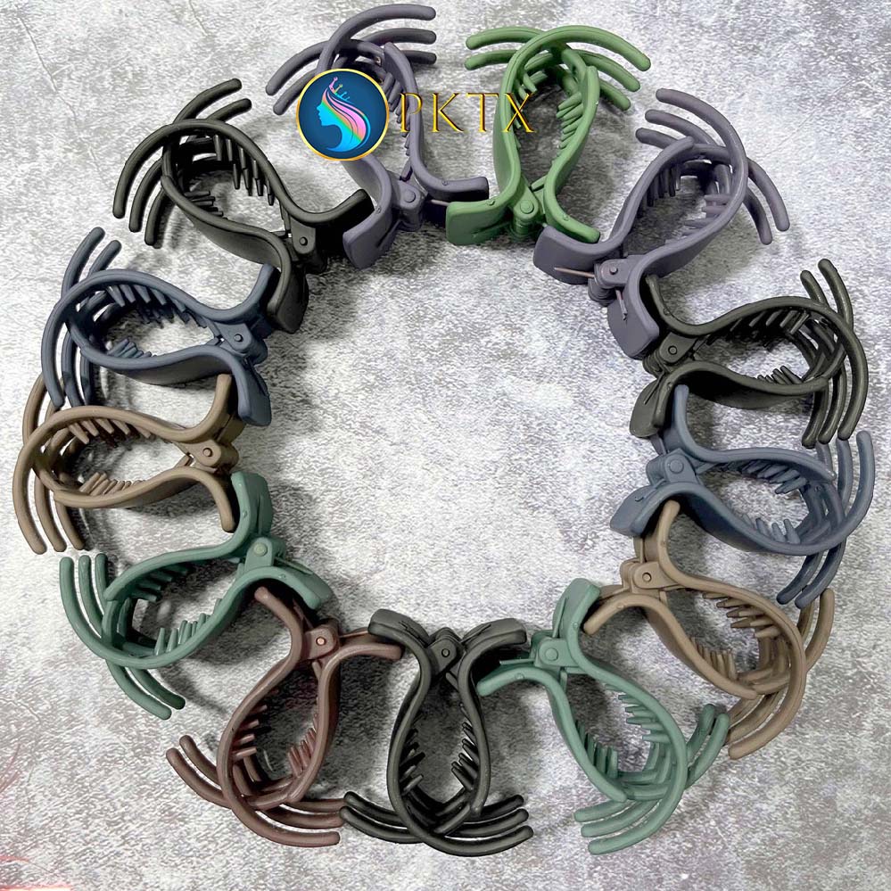 Kẹp tóc 5 răng nhám các màu HÀNG NHẬP KHẨU