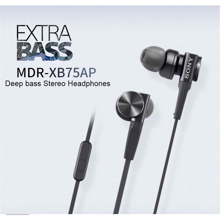 Tai Nghe SONY MDR-XB75AP Có Dây Chuẩn 3.5mm Có Mic Tiện Lợi