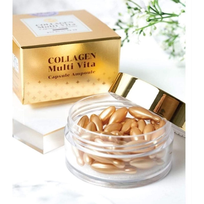 Viên bôi đẹp da Collagen Multi Vita Ammud Hộp 38v Hàn Quốc