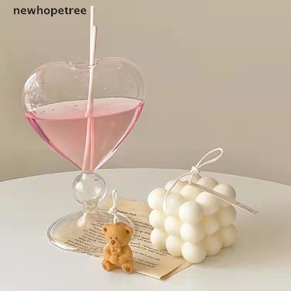 Bình Hoa Thủy Tinh Hình Trái Tim Sáng Tạo Phong Cách Hàn Quốc Dùng Làm Đạo Cụ Chụp Ảnh Trang Trí
