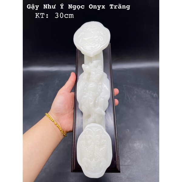 Gậy Như Ý Đá Ngọc Hoàng Long Phong Thuỷ