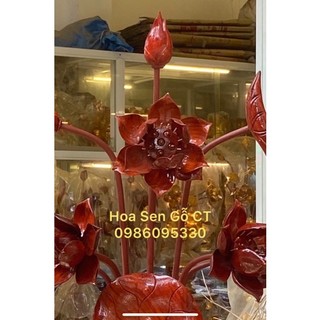 Hoa Sen Gỗ Hương ( không bình )