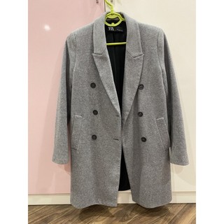 Áo khoác dạ xám ZARA