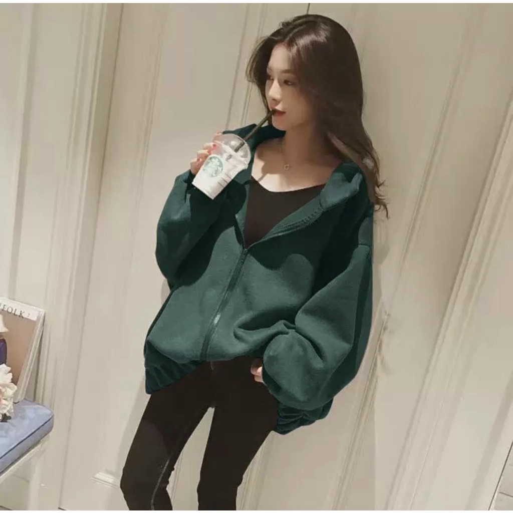 (HCM) ÁO KHOÁC NỈ HODDIES FORM RỘNG CỔ TRÙM ĐẦU THỜI TRANG NỮ SIÊU XỊN CHO CÁC CHỊ EM KME FASHION