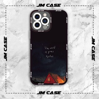 Ốp lưng iphone samsung xiaomi oppo cạnh vuông JMCase Camping Night Dã Ngoại