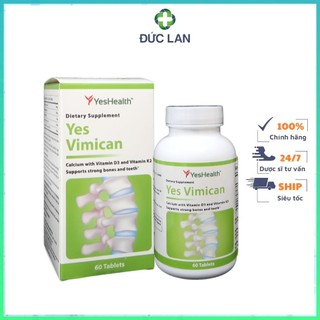 Yes vimican cung cấp canxi, vitamin d3 giúp xương răng chắc khỏe