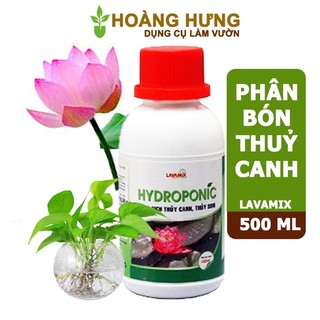 Dung dịch thủy canh Lavamix, chai 100ml, chuyên trồng hoa sen, cây trong nước, an toàn cho cá.