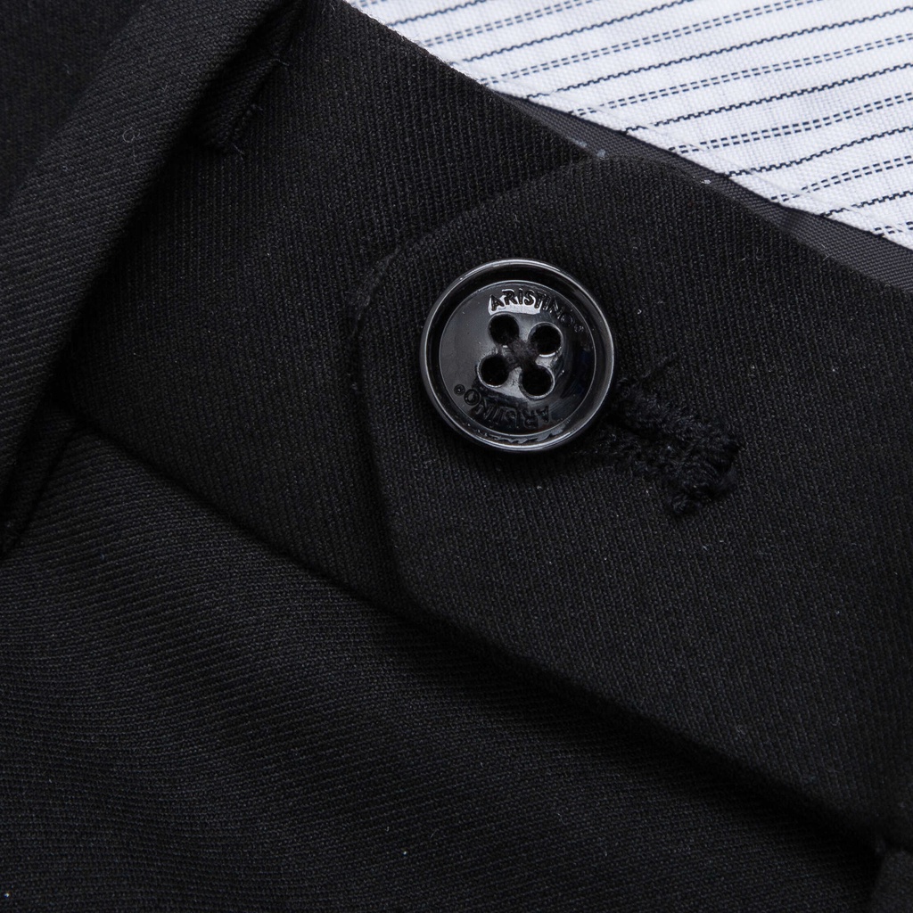 Quần âu nam ARISTINO phom Regular fit suông nhẹ, màu đen lịch lãm dễ phối trang phục  - ATR03902
