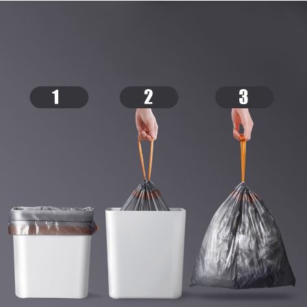 Túi Đựng Rác Tự Phân Huỷ Có Dây Rút 15 túi/ cuộn -Túi Đựng Rác cho Thùng rác Joybos 14L/ 15L