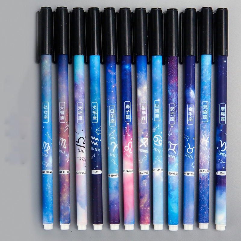 Bút Bi Viết 12 Cung Hoàng Đạo - Bút Bi Học Sinh, Sinh Viên Văn Phòng Mực Đen