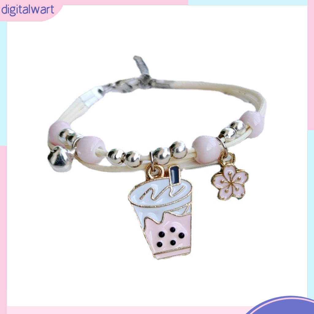 |Đào| Vòng Đeo Tay Tối Giản Bằng Hợp Kim Hình Thỏ Hoạt Hình Xinh Xắn Thời Trang Cho Bé Gái