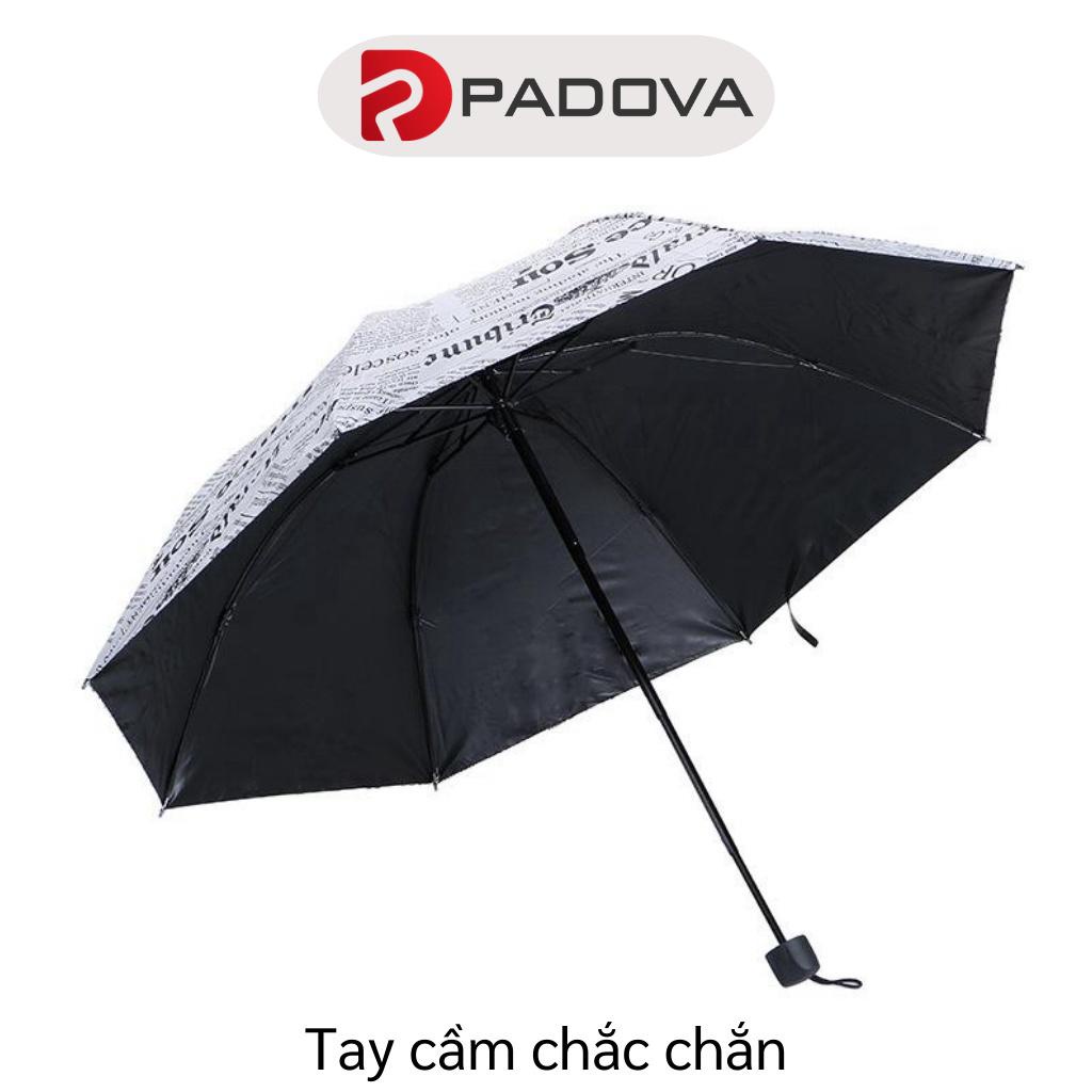 Ô Dù Cầm Tay Che Mưa Gấp Gọn Tiện Lợi, Thiết Kế Họa Tiết Mặt Báo PADOVA 7585