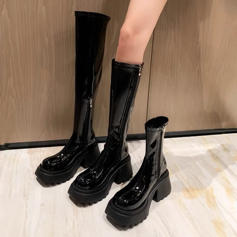 Giày Bốt Cao Gót 8Cm Thời Trang Dành Cho Nữ