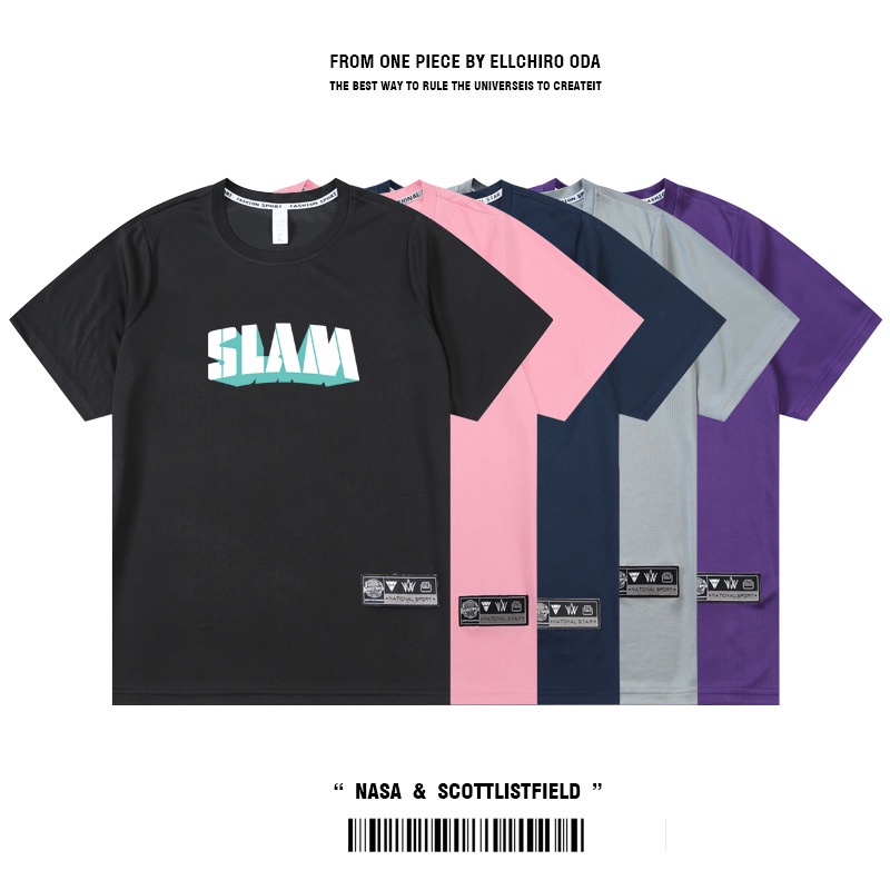 Áo Thun Thể Thao Ngắn Tay Thoáng Khí Thời Trang Cho Nam