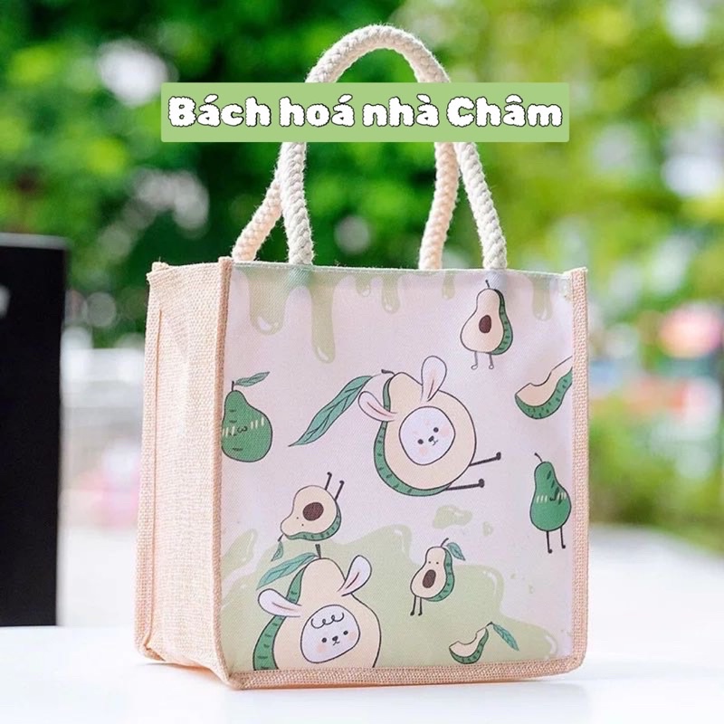 Túi cói mini mẹ và bé... 20x22x13cm