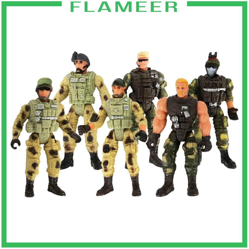 Set 6 Mô Hình Đồ Chơi Người Lính Mỹ 10cm