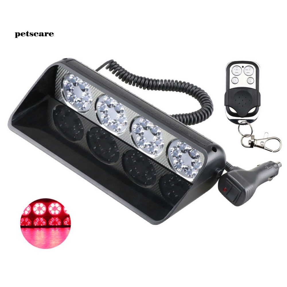 Đèn LED 24 Bóng Siêu Sáng Báo Tín Hiệu Khẩn Cấp Gắn Kính Chắn Gió Xe Hơi
