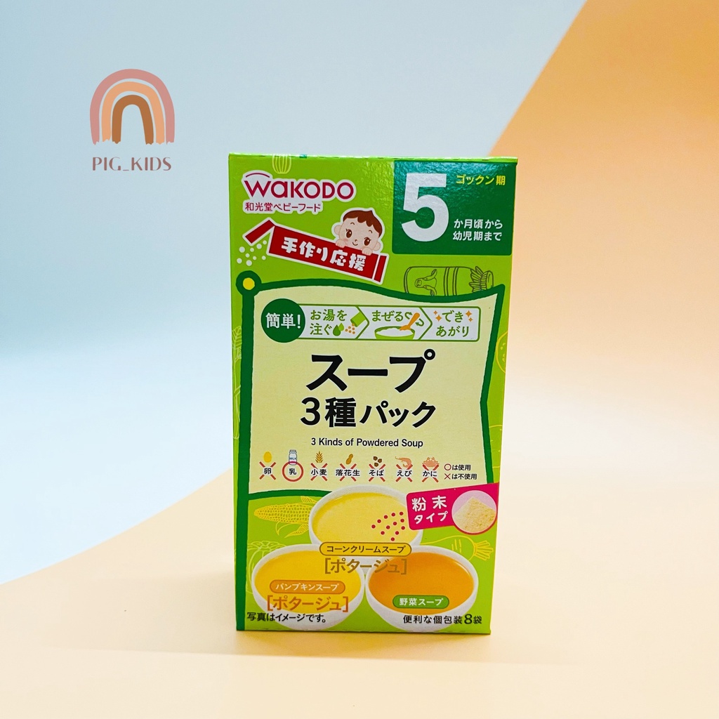 Bột Ăn Dặm Wakodo Nhật Cho Bé 5m+