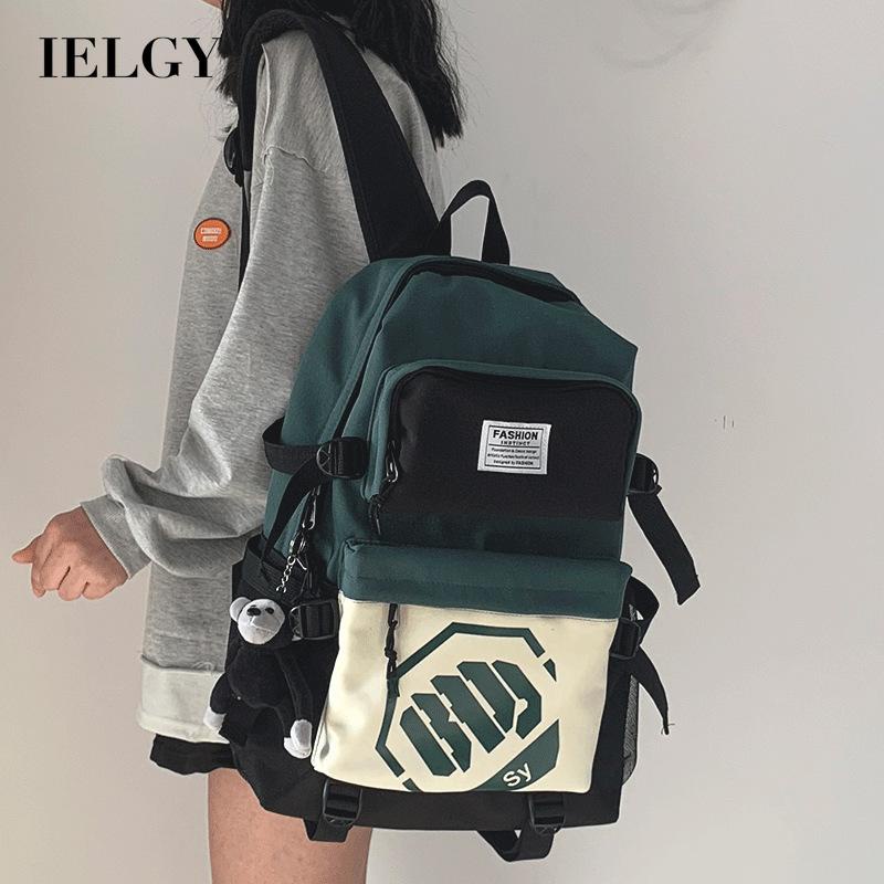 IELGY Ba Lô Du Lịch Sức Chứa Lớn In Họa Tiết Hoạt Hình Nhật Bản Cho Nữ