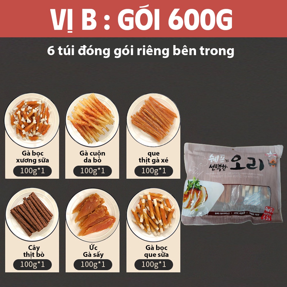 Bánh thưởng cho chó mèo mix 6 loại Oggy pet food
