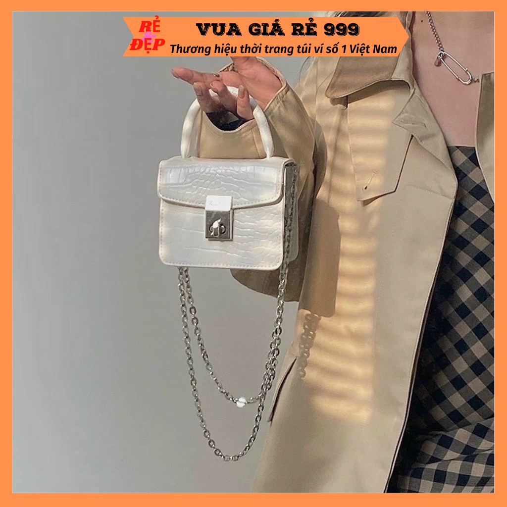 Túi xách nữ đeo chéo họa tiết da cá sấu cao cấp kiểu dáng thời trang hàn quốc thanh lịch DC649