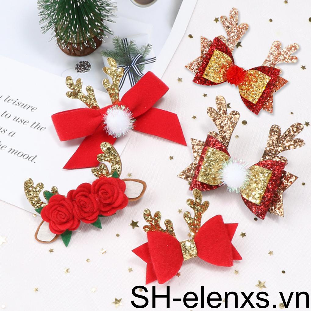 Kẹp Tóc Trang Trí Giáng Sinh Đáng Yêu Cho Nữ