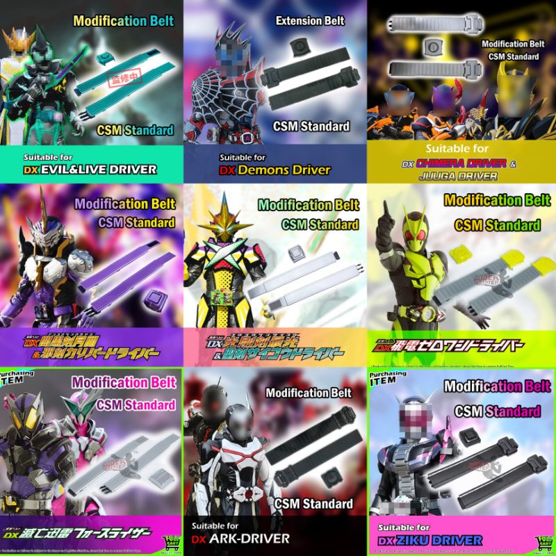 Đồ Chơi Custom KamenRider | Dây Đeo Mở Rộng Custom CSM Thay Thế Dây Dx Bandai | Vừa Với Mọi Kích Cỡ Eo
