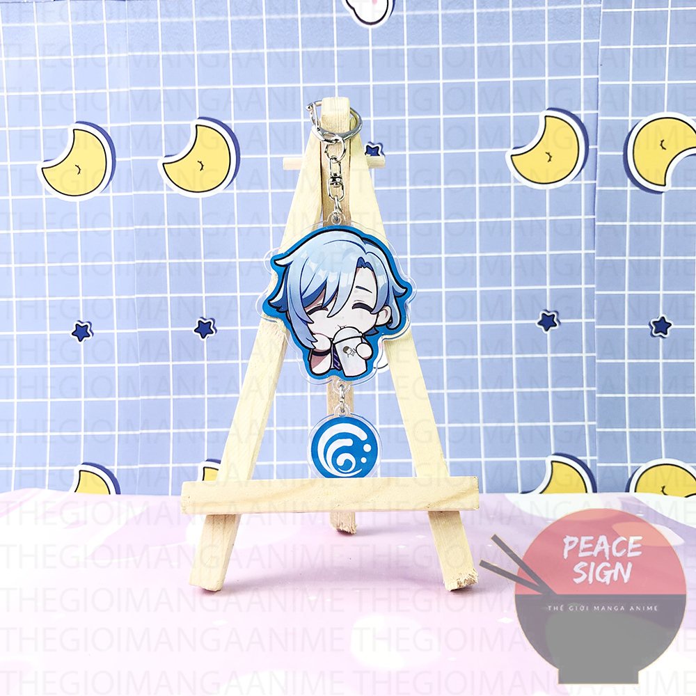 ( HỌC SINH HÚT TRÀ SỮA ) Móc khóa in hình AYAKA AYATO KAMISATO ver TREO THẢ GENSHIN IMPACT mica trong acrylic game chibi
