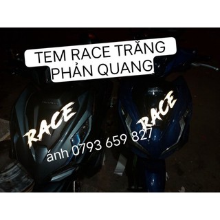 TEM "RACE" DÁN ỐP SƯỜN XE MÁY