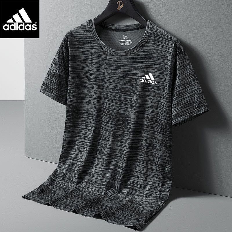 Áo Thun Thể Thao ADIDAS Ngắn Tay Dáng Rộng Mau Khô Chất Lượng Dành Cho Nam