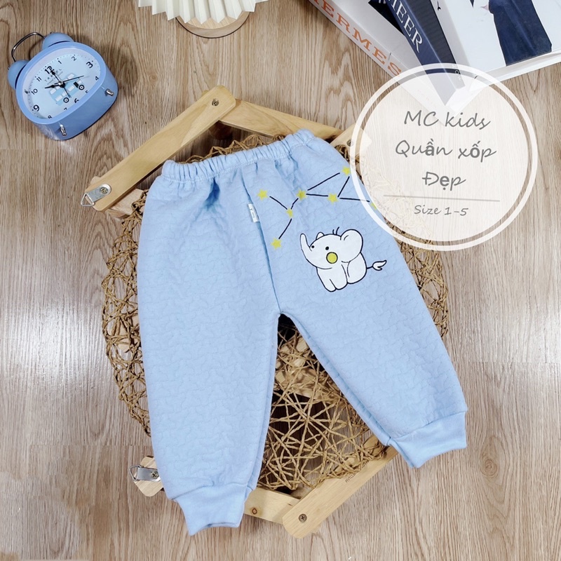 Quần nỉ bông siêu mềm mịn nhẹ nhàng ấm áp mùa đông cho bé