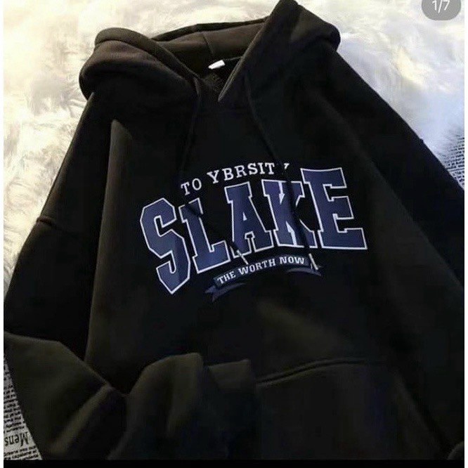 Áo Hoodies Nam Nữ In Slake Nón Lớn 2 Lớp Vải Nỉ Pe Sịn Sò Form Rộng Che Nắng Chắn Gió Hot NEW UNISEX