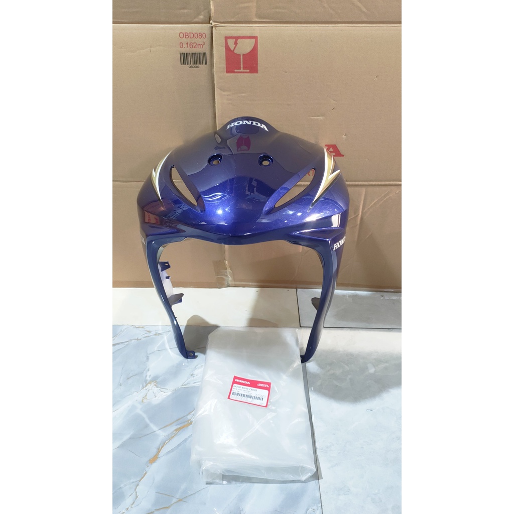 Bộ ốp trước - quây trước HONDA WAVE S110 năm 2010 màu Xanh. *PB373M* 64200KWWC80ZB