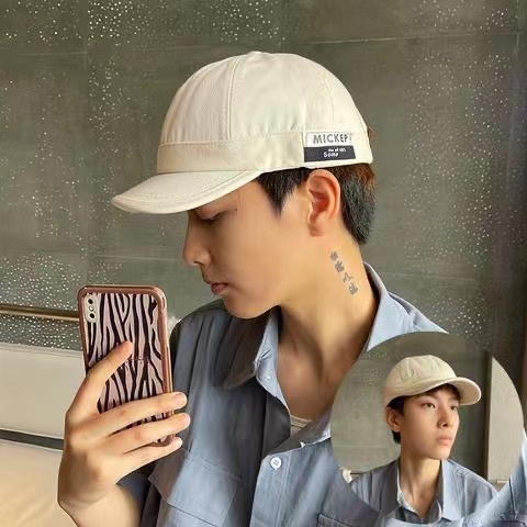 Mũ lưỡi trai THE CAPAL bằng cotton có 5 màu thời trang