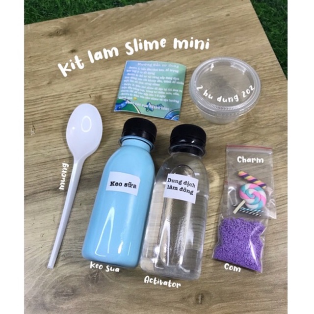 BỘ KIT LÀM SLIME MINI - đồ chơi slime, đồ chơi chất dẻo, đồ chơi sáng tạo