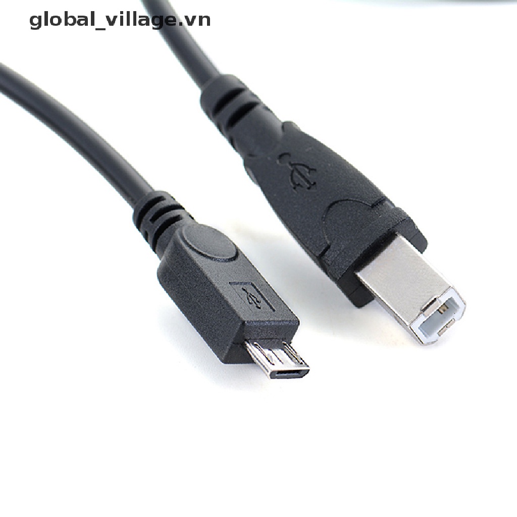 Dây Cáp OTG 3.2ft Chuyển Đổi Từ Đầu Cắm Micro USB Sang Cổng Cắm USB Type B Cho Máy In Điện Thoại / Máy Tính Bảng [VN]