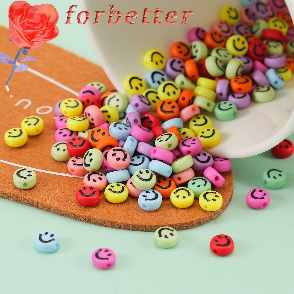 Set 100 Mặt Vòng cổ 7mm Hình Oval Bằng Acrylic Nhiều Màu Sắc Dễ Thương